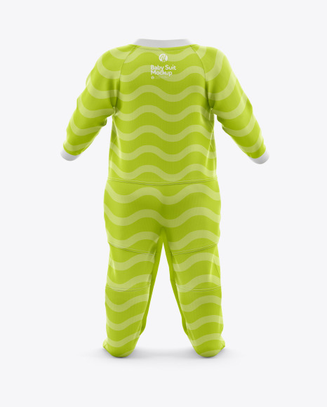 Baby Suit Mockup - Back View