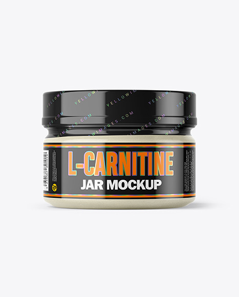 L-Carnitine Jar Mockup