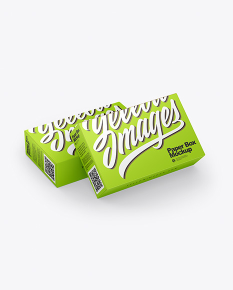 Two Paper Boxes Mockup