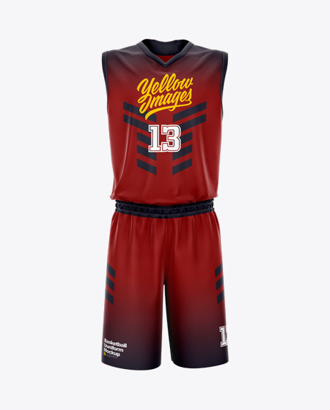 Basketball Uniform Mockup - Front View