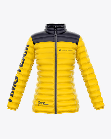 Women's Down Jacket Mockup - Front View