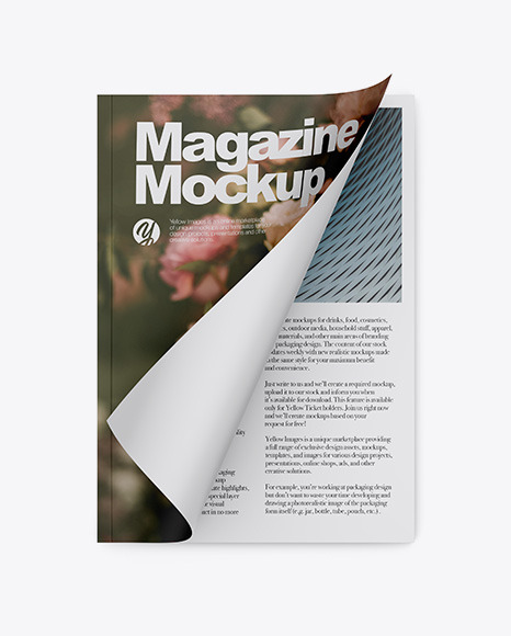 Opened Matte Magazine Mockup