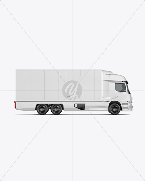 Electric Truck Mockup - Right Side View