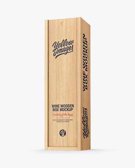 Wooden Wine Box Mockup