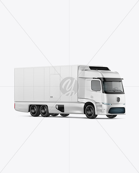 Electric Truck Mockup - Right Half Side View