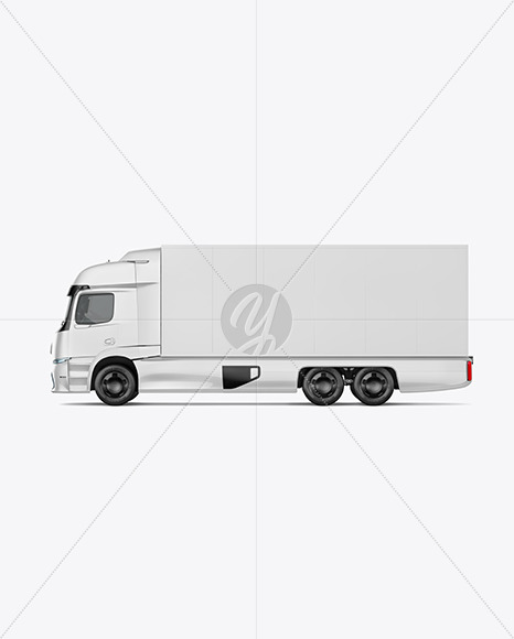 Electric Truck Mockup - Left Side View