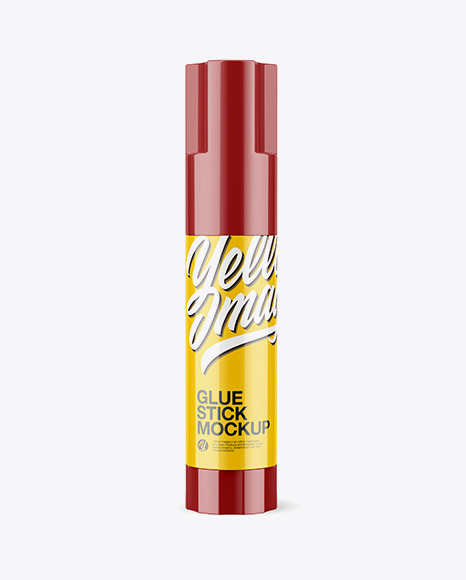 Glossy Glue Stick Mockup