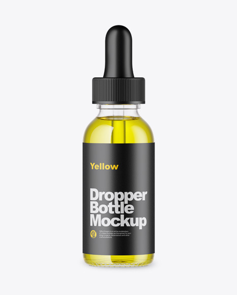 Oil Dropper Bottle Mockup