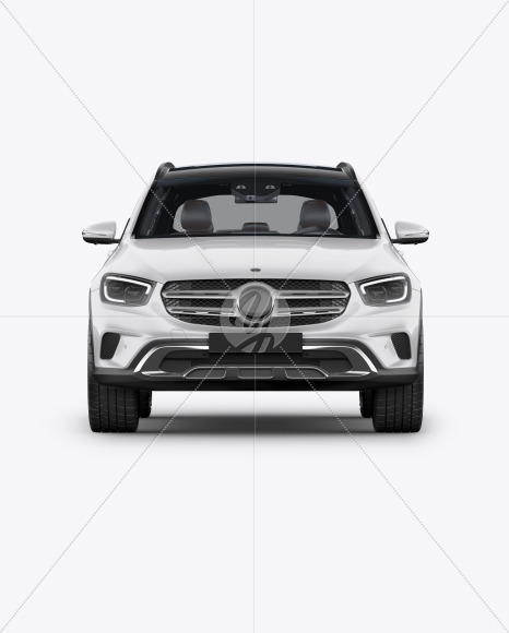 Compact Crossover SUV Mockup - Front View