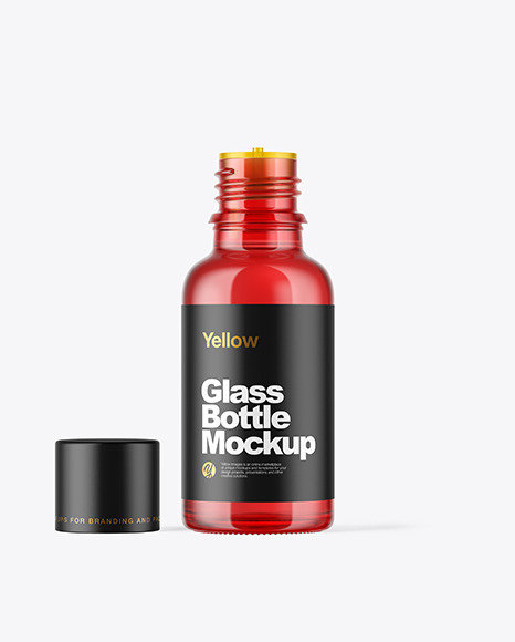 Glass Dropper Bottle Mockup