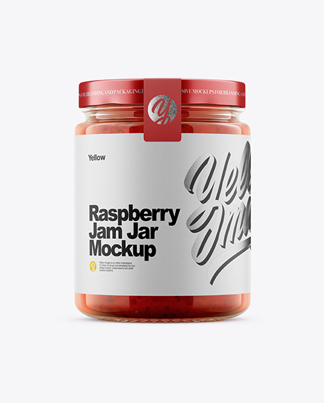 Raspberry Jam Jar Mockup
