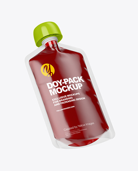 Doy-Pack with Jam Mockup