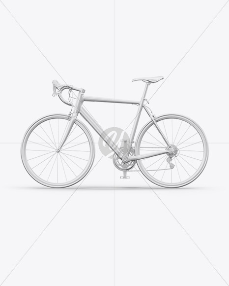 Road Universal Bicycle Mockup - Left Side View