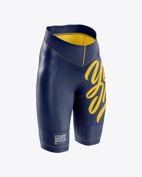 Women’s Cycling Shorts mockup (Right Half Side View)
