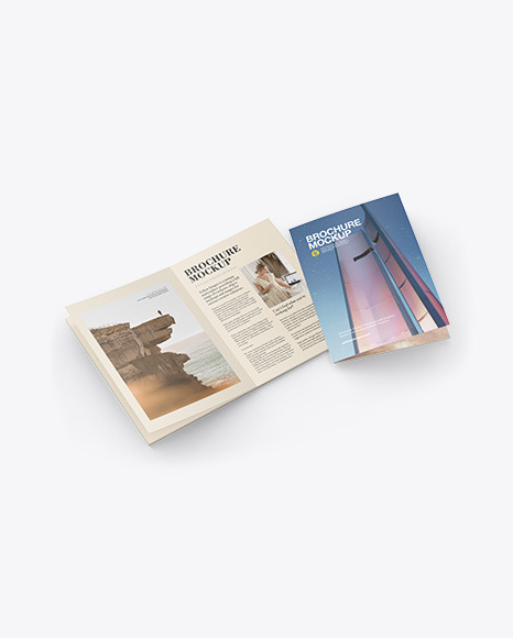 Two A4 Brochures Mockup