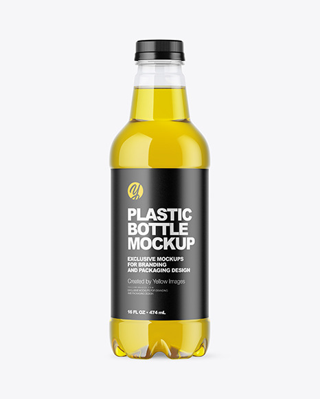 Clear Plastic Bottle Mockup