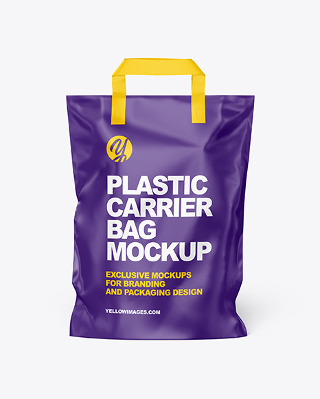 Matte Carrier Bag Mockup
