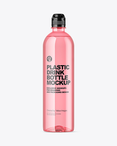 Plastic Drink Bottle Mockup