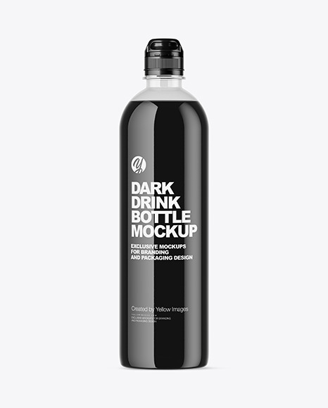 Dark Drink Bottle Mockup