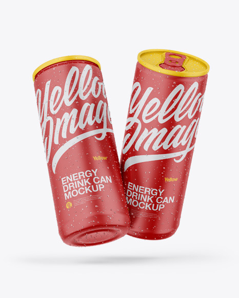 Two Matte Cans Mockup