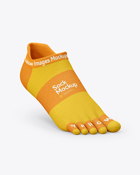 Short Toe Sock Mockup
