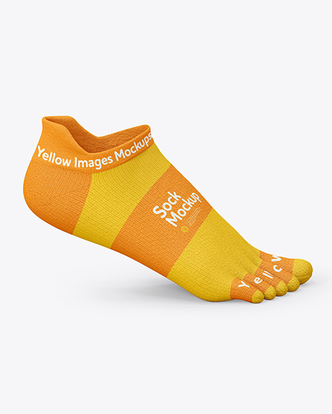 Short Toe Sock Mockup