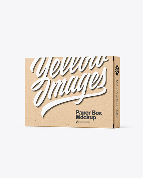Kraft Paper Box Mockup