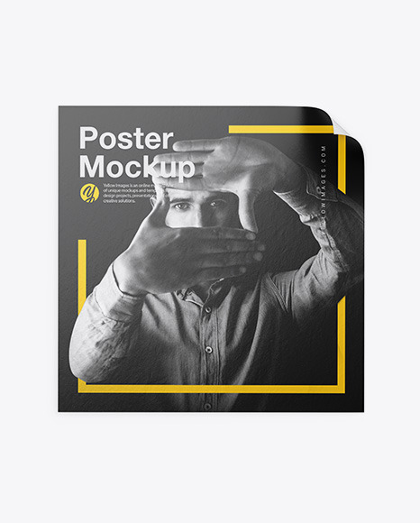 Textured Square Poster Mockup