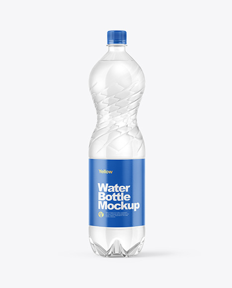 1,5L PET Water Bottle Mockup