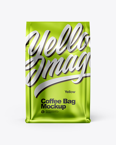 Metallized Coffee Bag Mockup
