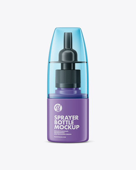 Matte Sprayer Bottle Mockup