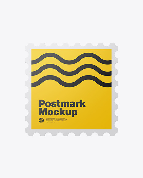 Square Postmark Mockup