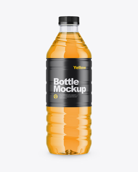 Orange Drink Bottle Mockup