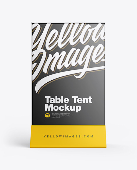Matte Table Tent Mockup