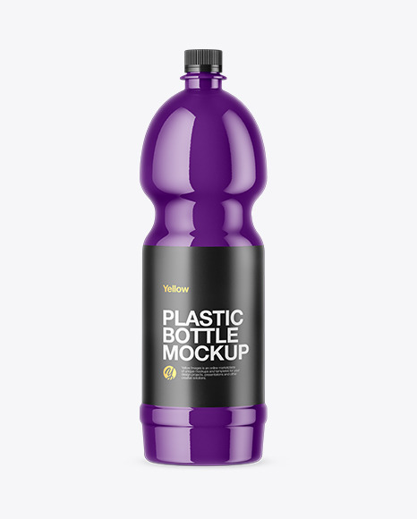 PET Glossy Bottle Mockup