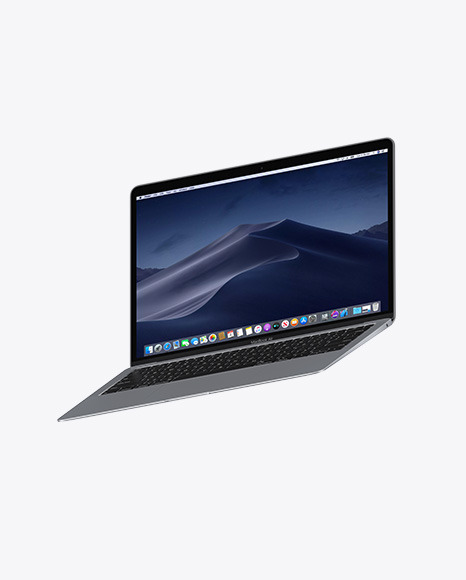 Space Gray MacBook Air Mockup