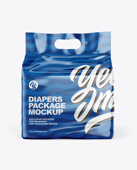 Glossy Diapers Pack Mockup