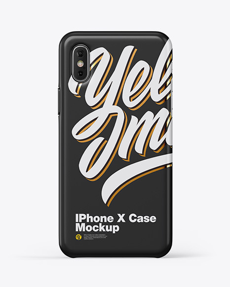 iPhone X Glossy Case Mockup