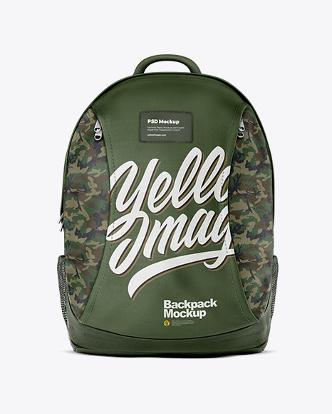 Backpack Mockup - Front View