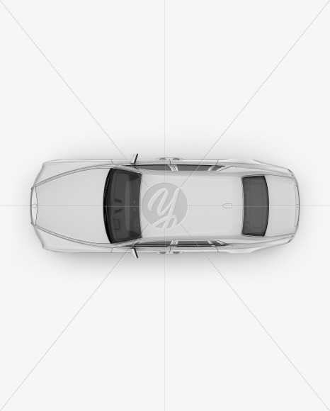 Luxury Car Mockup - Top View