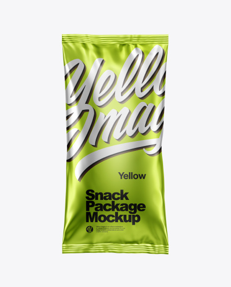 Metallic Snack Package Mockup