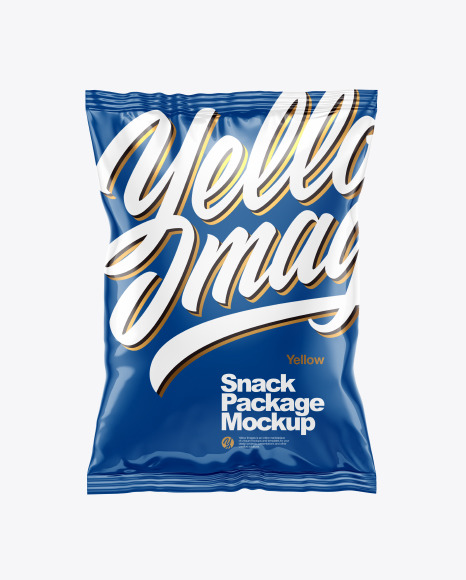 Glossy Snack Package Mockup