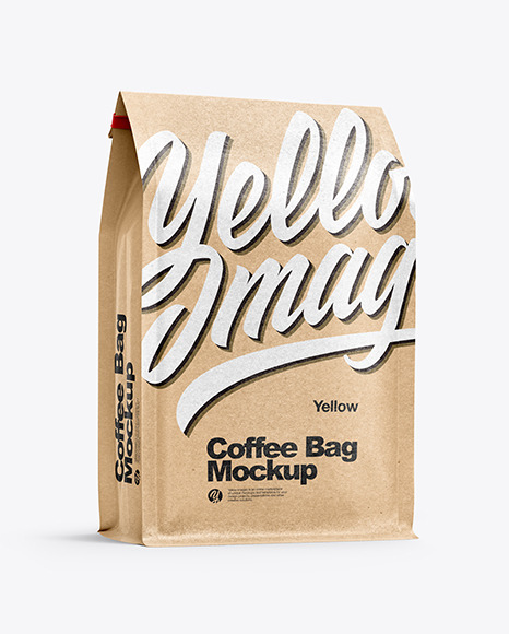 Kraft Paper Coffee Bag Mockup