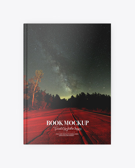 Book W/ Glossy Cover Mockup - Top View