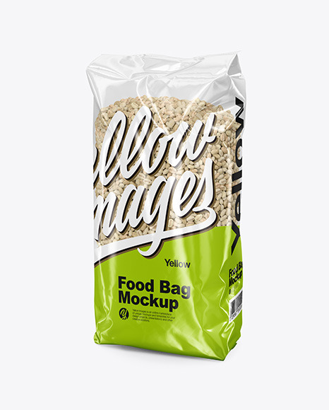 Food Bag with Pearl Barley Mockup