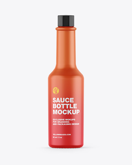 Matte Sauce Bottle Mockup