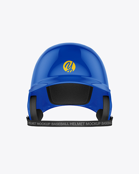Glossy Baseball Helmet Mockup