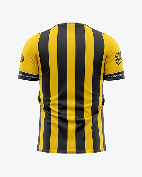 Men’s Soccer Jersey Mockup - Back View - Football Jersey Soccer T-shirt
