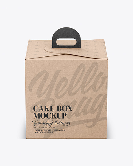 Cake Kraft Box Mockup