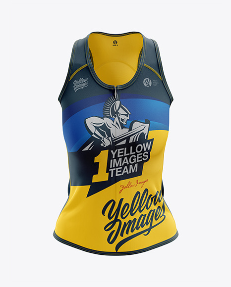 Women’s Triathlon Top mockup (Front View)